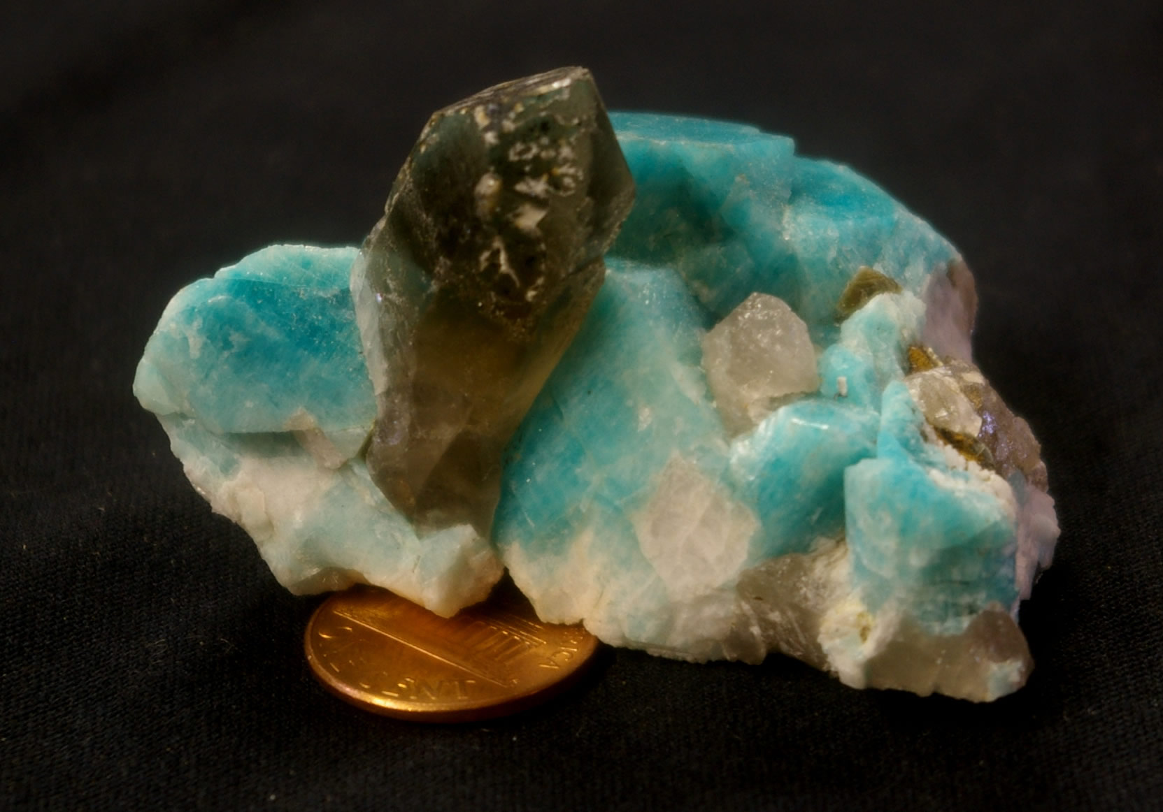 smoky quartz, amazonite